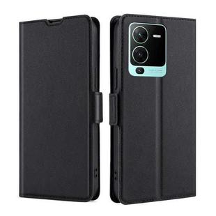 For vivo V25 Pro 5G Ultra-thin Voltage Side Buckle Horizontal Flip Leather Phone Case(Black)