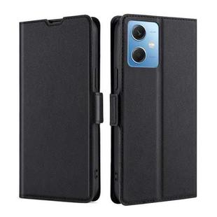 For Xiaomi Redmi Note 12 China Ultra-thin Voltage Side Buckle Horizontal Flip Leather Phone Case(Black)