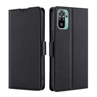 For Xiaomi Redmi Note 11 SE India / Poco M5S 4G Ultra-thin Voltage Side Buckle Horizontal Flip Leather Phone Case(Black)