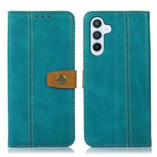 For Samsung Galaxy A54 5G Stitching Thread Calf Texture Leather Phone Case(Light Green)
