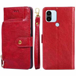 For Xiaomi Redmi A1+ 4G Zipper Bag Leather Phone Case(Red)