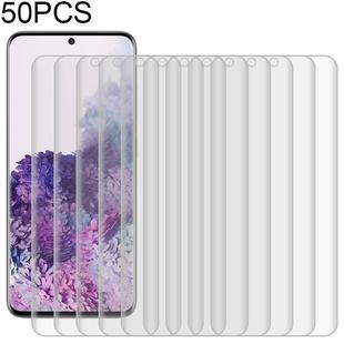 50 PCS Full Coverage Soft PET Film Screen Protector for Galaxy S20 Ultra