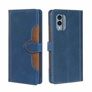 For Nokia X30 5G Skin Feel Magnetic Buckle Leather Phone Case(Blue)