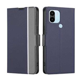 For Xiaomi Redmi A1+ 4G Twill Texture Side Button Leather Phone Case(Blue)