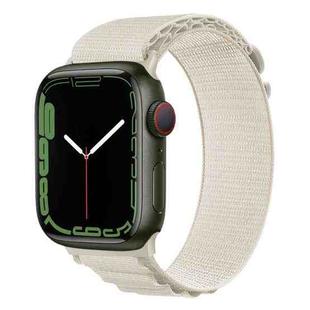 Silver Buckle Nylon Watch Band For Apple Watch Series 8&7 41mm / SE 2&6&SE&5&4 40mm / 3&2&1 38mm(Starlight)