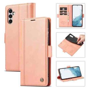 For Samsung Galaxy S23 5G LC.IMEEKE PU + TPU Skin-friendly Feeling Leather Phone Case(Rose Gold)