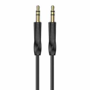 Borofone BL16 Clear Sound 3.5mm AUX Audio Cable, Length:1m(Black)