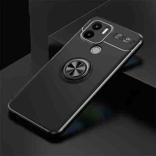 For Xiaomi Redmi A1+ Metal Ring Holder 360 Degree Rotating TPU Phone Case(Black)