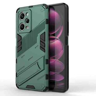 For Xiaomi Redmi Note 12 Pro 5G China / Note 12 Pro 5G Speed Punk Armor 2 in 1 PC + TPU Phone Case with Invisible Holder(Green)