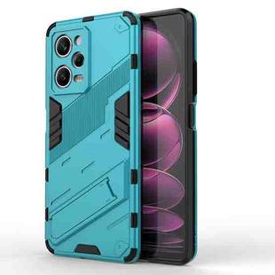 For Xiaomi Redmi Note 12 Pro 5G China / Note 12 Pro 5G Speed Punk Armor 2 in 1 PC + TPU Phone Case with Invisible Holder(Blue)