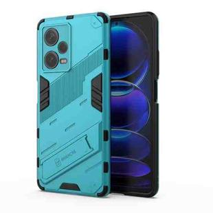 For Xiaomi Redmi Note 12 Pro+ China Punk Armor 2 in 1 PC + TPU Phone Case with Invisible Holder(Blue)