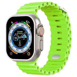 Ocean Buckle Silicone Watch Band For Apple Watch Series 8&7 41mm / SE 2&6&SE&5&4 40mm / 3&2&1 38mm(Green)