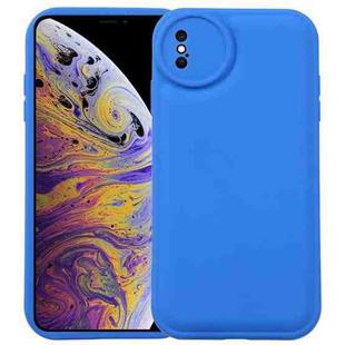 For iPhone XS / X Liquid Airbag Decompression Phone Case(Blue)