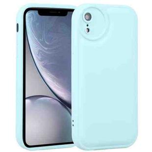 For iPhone XR Liquid Airbag Decompression Phone Case(Light Blue)