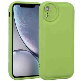 For iPhone XR Liquid Airbag Decompression Phone Case(Grass Green)