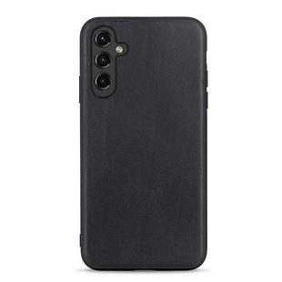 For Samsung Galaxy A14 5G Sheepskin Texture Genuine Leather Phone Case(Black)