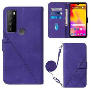 For TCL 30XL T701DL Crossbody 3D Embossed Flip Leather Phone Case(Purple)