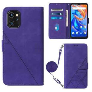 For UMIDIGI A13 / A13 Pro / A13S Crossbody 3D Embossed Flip Leather Phone Case(Purple)