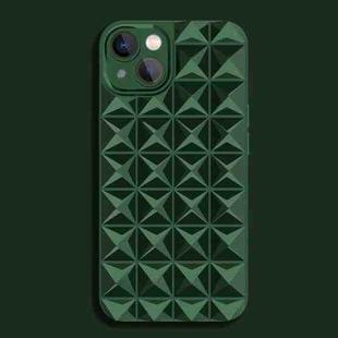 For iPhone 14 Riveted Smooth TPU Phone Case(Dark Green)