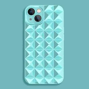 For iPhone 14 Riveted Smooth TPU Phone Case(Mint Blue)