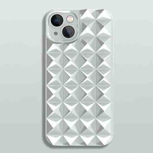 For iPhone 14 Riveted Smooth TPU Phone Case(Silver)