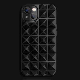 For iPhone 14 Pro Riveted Smooth TPU Phone Case(Black)