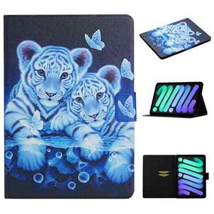 For iPad 10th Gen 10.9 2022 Colored Drawing Pattern Flip Leather Smart Tablet Case(Tiger)