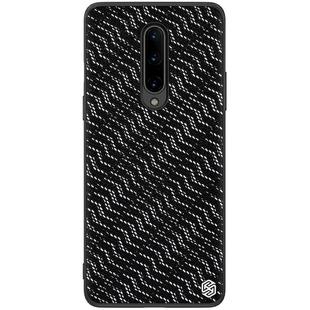 For OnePlus 8 NILLKIN Glorious Series TPU + PC 3D Geometric Texture Reflective Mobile Phone Protective Case(Silver Light)