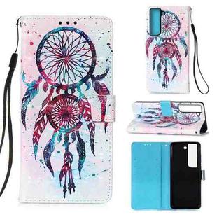 For Samsung Galaxy S23 5G 3D Painting Horizontal Flip Leather Phone Case(Color Drop Wind Chimes)