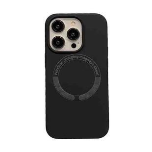 For iPhone 13 Pro Max Magsafe Magnetic Silicone Phone Case(Black)