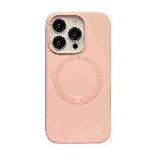 For iPhone 12 Pro Max Magsafe Magnetic Silicone Phone Case(Pink)