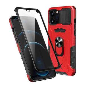 For iPhone 14 Pro All-inclusive PC TPU Glass Film Integral Phone Case(Red)
