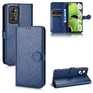 For Realme GT Neo2 Honeycomb Dot Texture Leather Phone Case(Blue)