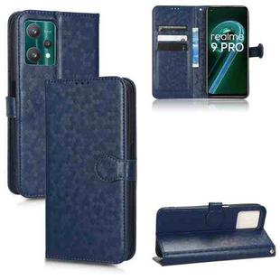 For Realme 9 5G / 9 Pro / Q5 Honeycomb Dot Texture Leather Phone Case(Blue)