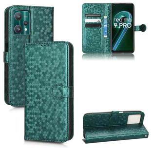 For Realme 9 5G / 9 Pro / Q5 Honeycomb Dot Texture Leather Phone Case(Green)