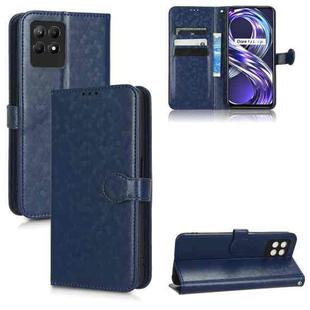 For Realme 8i Honeycomb Dot Texture Leather Phone Case(Blue)