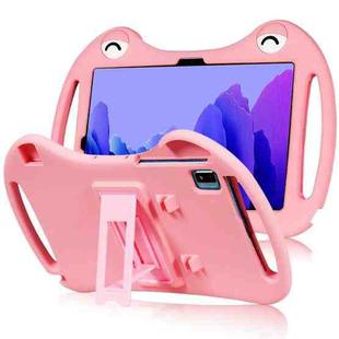 For TCL Tab Pro 5G Cartoon Silicone Shockproof Protective Tablet Case with Stand & Pen Slot(Pink)