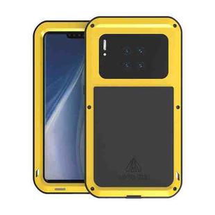 For Huawei Mate 30 Pro LOVE MEI Metal Shockproof Waterproof Dustproof Protective Case(Yellow)