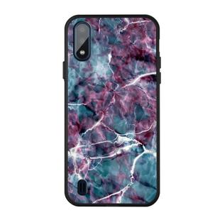 For Galaxy A01 Pattern Printing Embossment TPU Mobile Case(Marble)