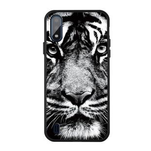 For Galaxy A01 Pattern Printing Embossment TPU Mobile Case(White tiger)