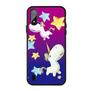 For Galaxy A01 Pattern Printing Embossment TPU Mobile Case(Pegasus)
