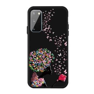 For Galaxy A41 Pattern Printing Embossment TPU Mobile Case(Corolla Girl)