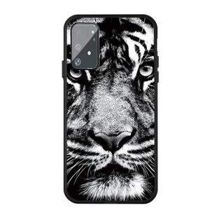 For Galaxy A91 / S10 Lite Pattern Printing Embossment TPU Mobile Case(White tiger)