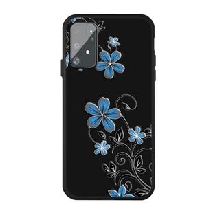 For Galaxy A91 / S10 Lite Pattern Printing Embossment TPU Mobile Case(Small orchid)