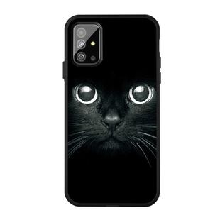 For Galaxy S20+ Pattern Printing Embossment TPU Mobile Case(Whiskered cat)