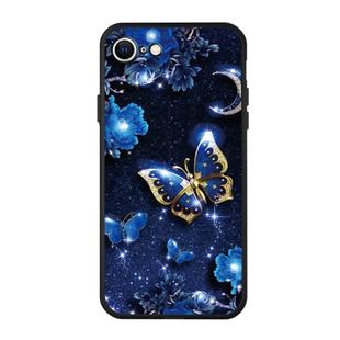 For iPhone SE 2022 / SE 2020 Pattern Printing Embossment TPU Mobile Case(Kingdee)