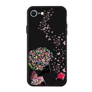 For iPhone SE 2022 / SE 2020 Pattern Printing Embossment TPU Mobile Case(Corolla Girl)