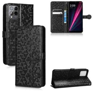For T-Mobile REVVL 6 Pro 5G Honeycomb Dot Texture Leather Phone Case(Black)