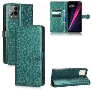 For T-Mobile REVVL 6 Pro 5G Honeycomb Dot Texture Leather Phone Case(Green)