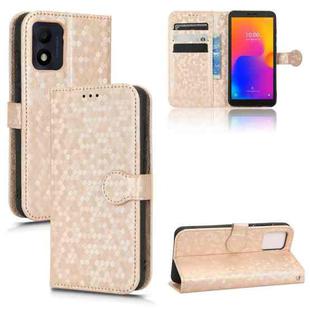 For Alcatel 1B 2022 Honeycomb Dot Texture Leather Phone Case(Gold)